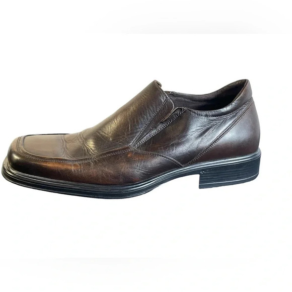 ALDO Vintage Leather Slip On Brown Size  45/11-11.5 - Picture 5 of 11